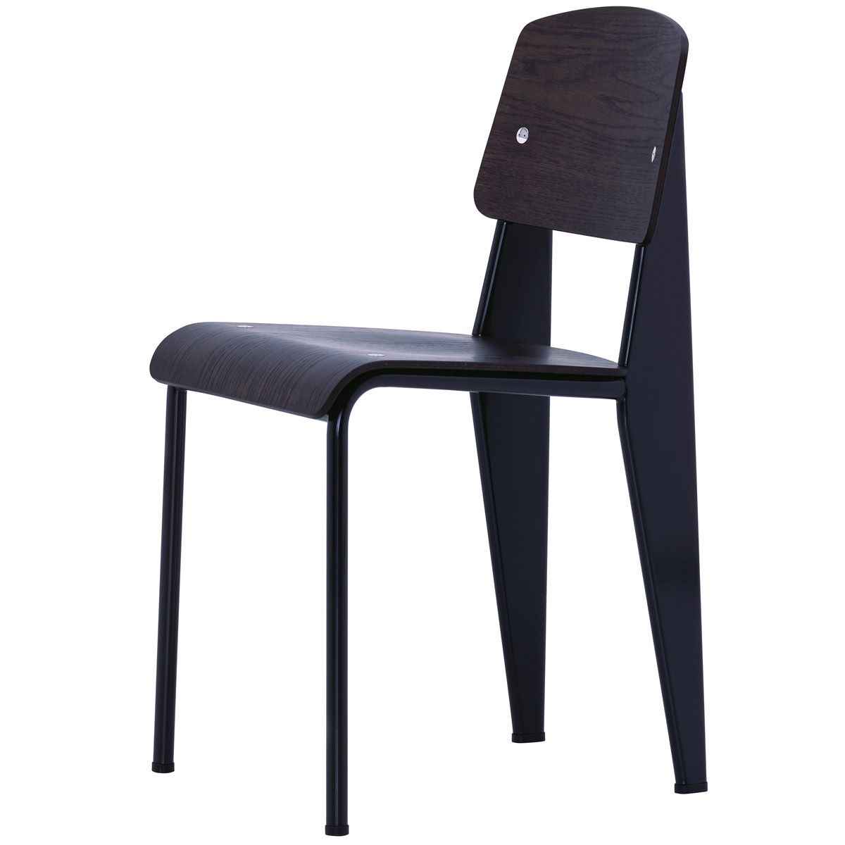 Silla Standard Roble oscuro negro - Vitra Silla Standard Roble oscuro Negro - Vitra (copia)