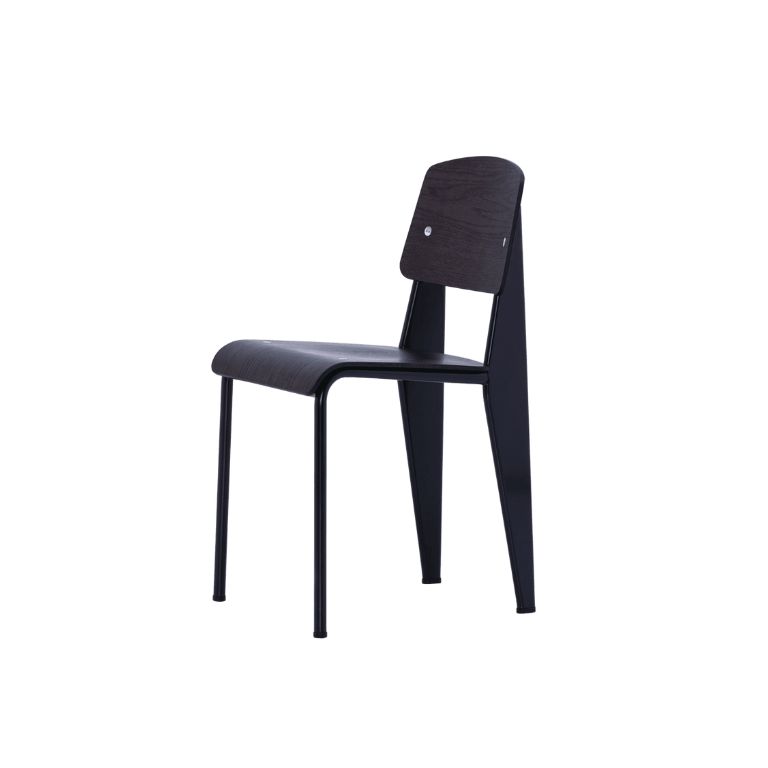 Silla Standard Roble oscuro/Negro - Vitra