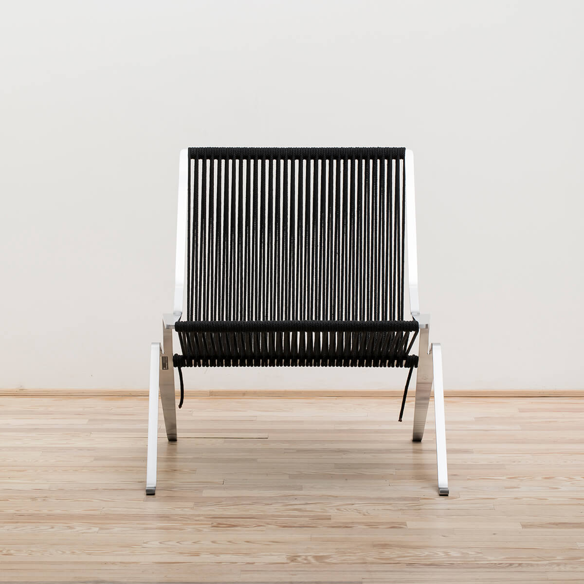 Sillón PK25 cuerda negra - Fritz Hansen
