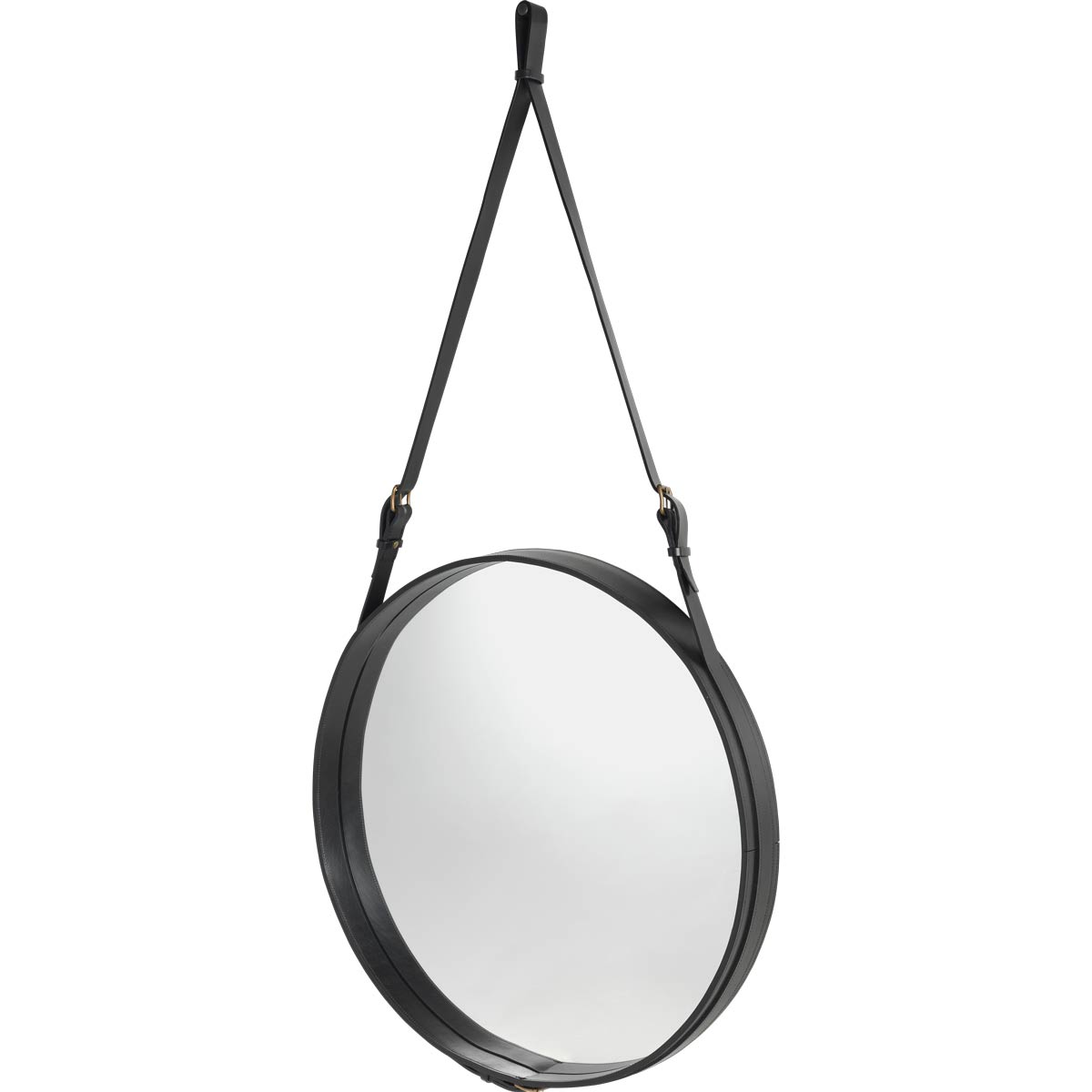 Espejo Adnet Circular 70 Negro - Gubi