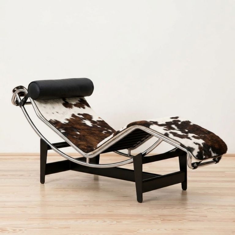 4 Chaise Longue à Reglage Continu Piel con pelo - Cassina