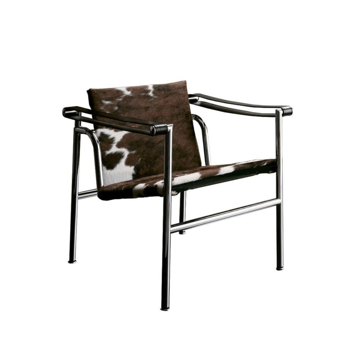 LC1-pelo-cassina Sillón 1 Fauteuil Dossier Basculant barnizada Piel con pelo - Cassina