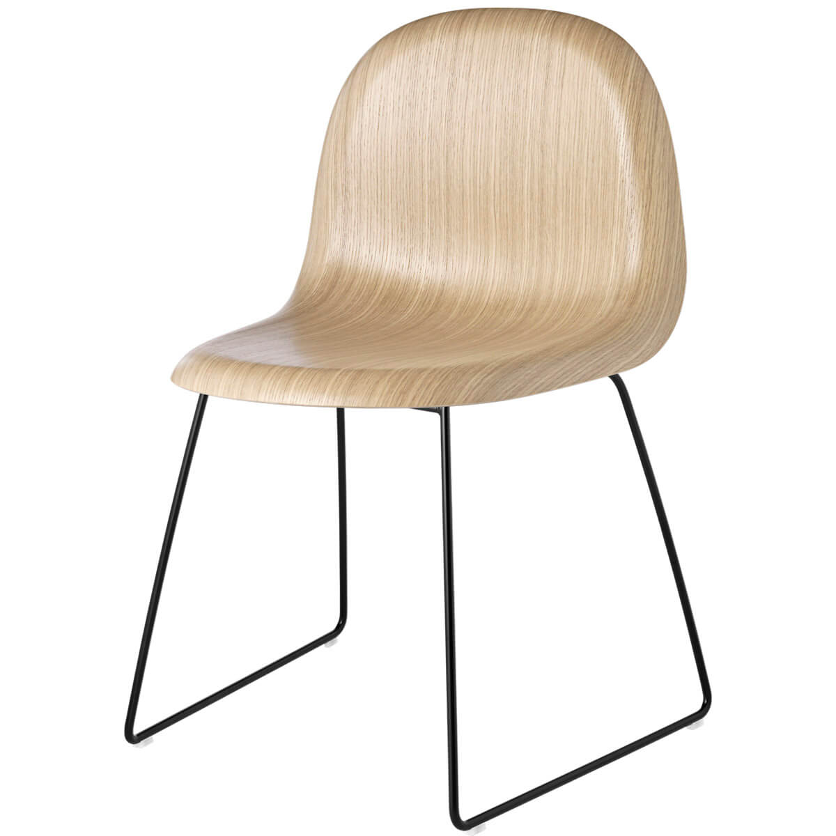 Silla 3D Patín Negro - Gubi