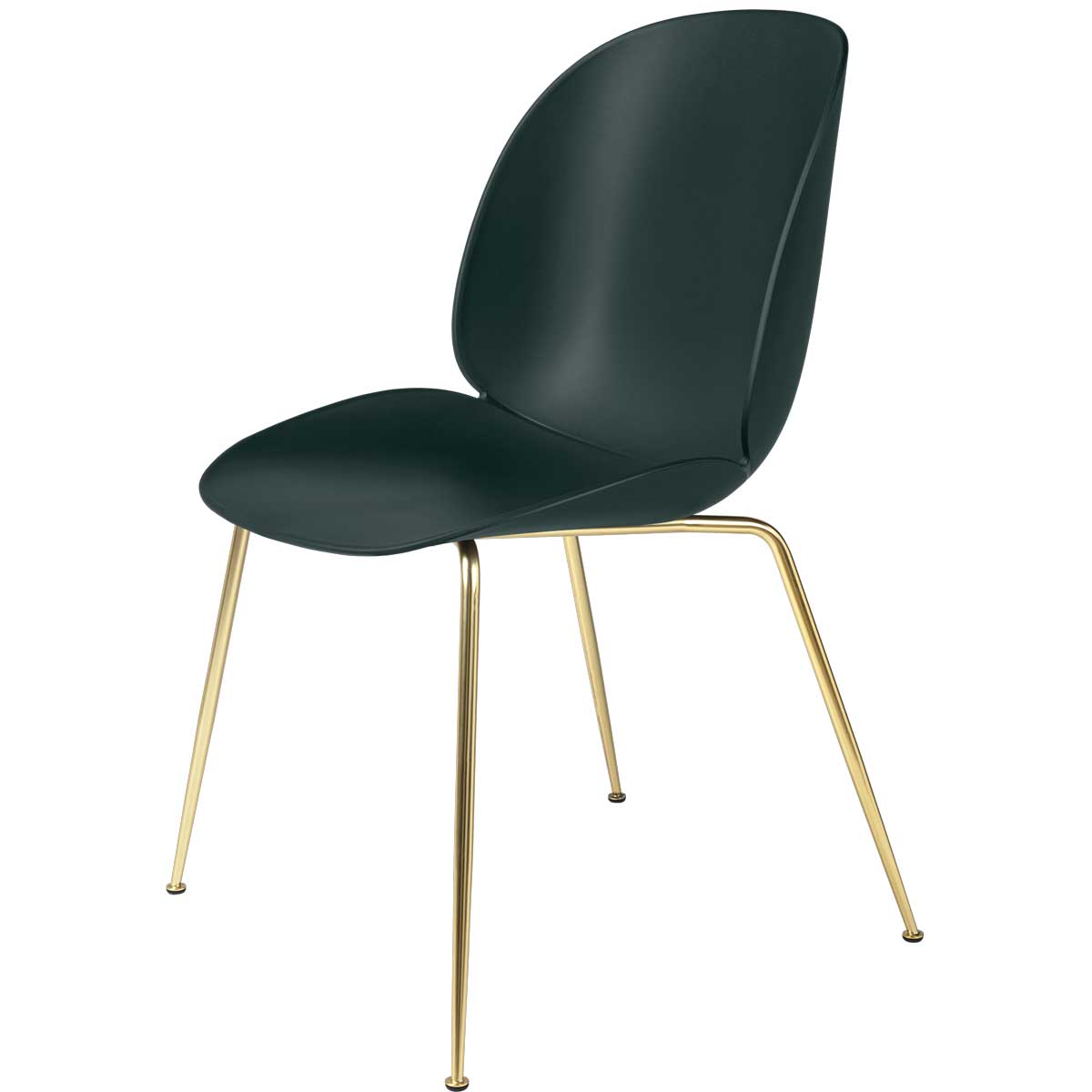 Silla Beetle Latón Dark green - Gubi Silla Beetle Beige/Latón – Gubi (copia)