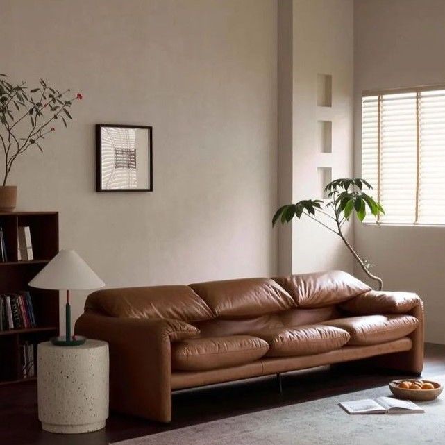 Sofá Maralunga Piel 3 plazas - Cassina