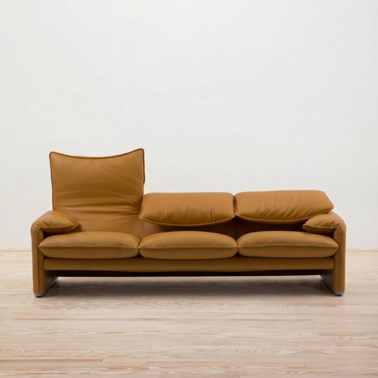 Sofá Maralunga Piel 3 plazas - Cassina
