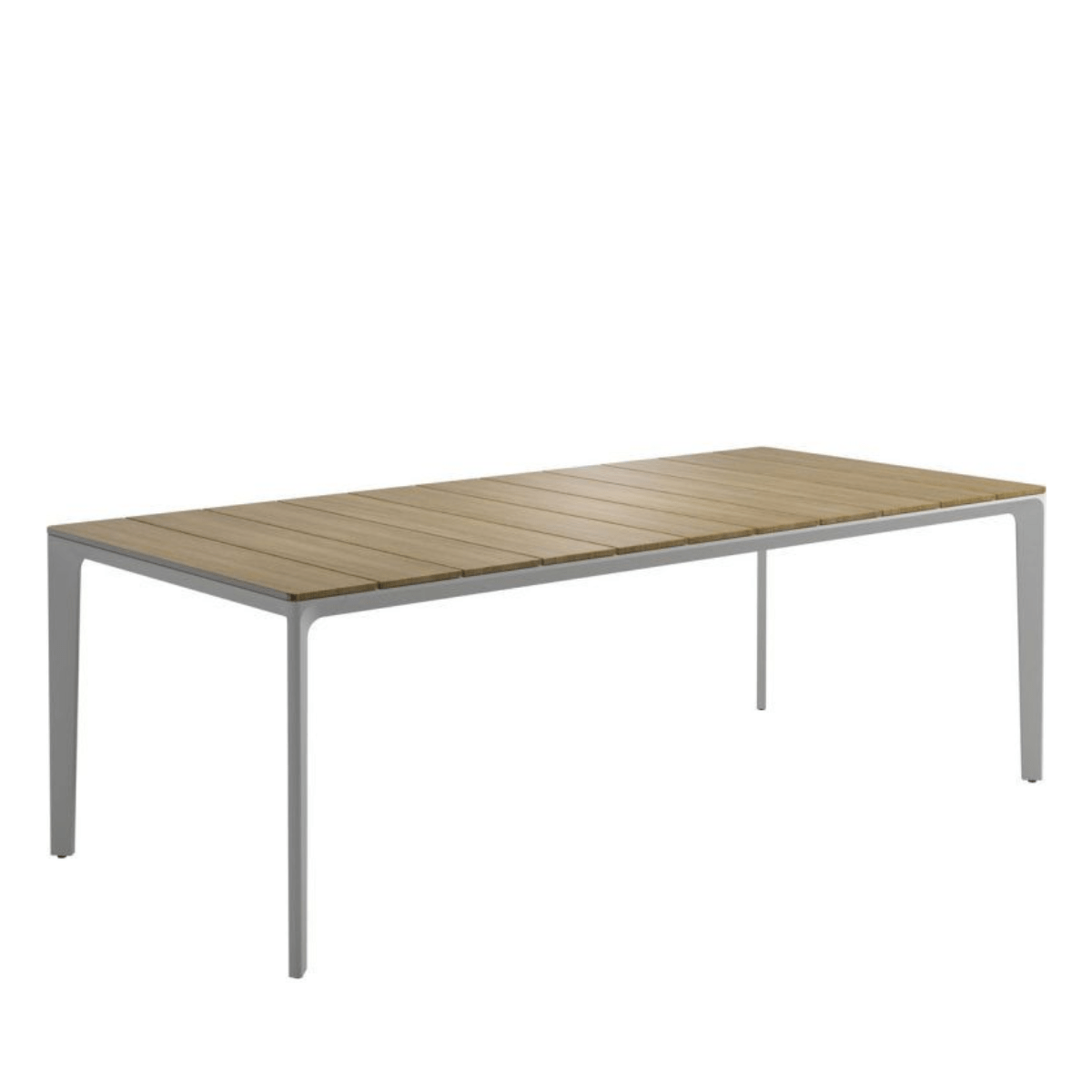 Mesa Carver Teca 220 Blanco - Gloster
