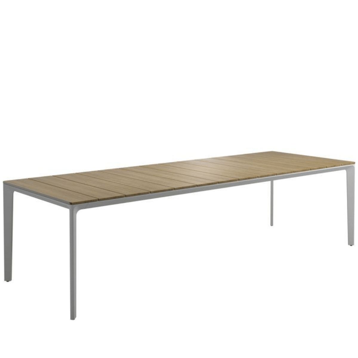 Mesa Carver Teca 280 Blanco - Gloster