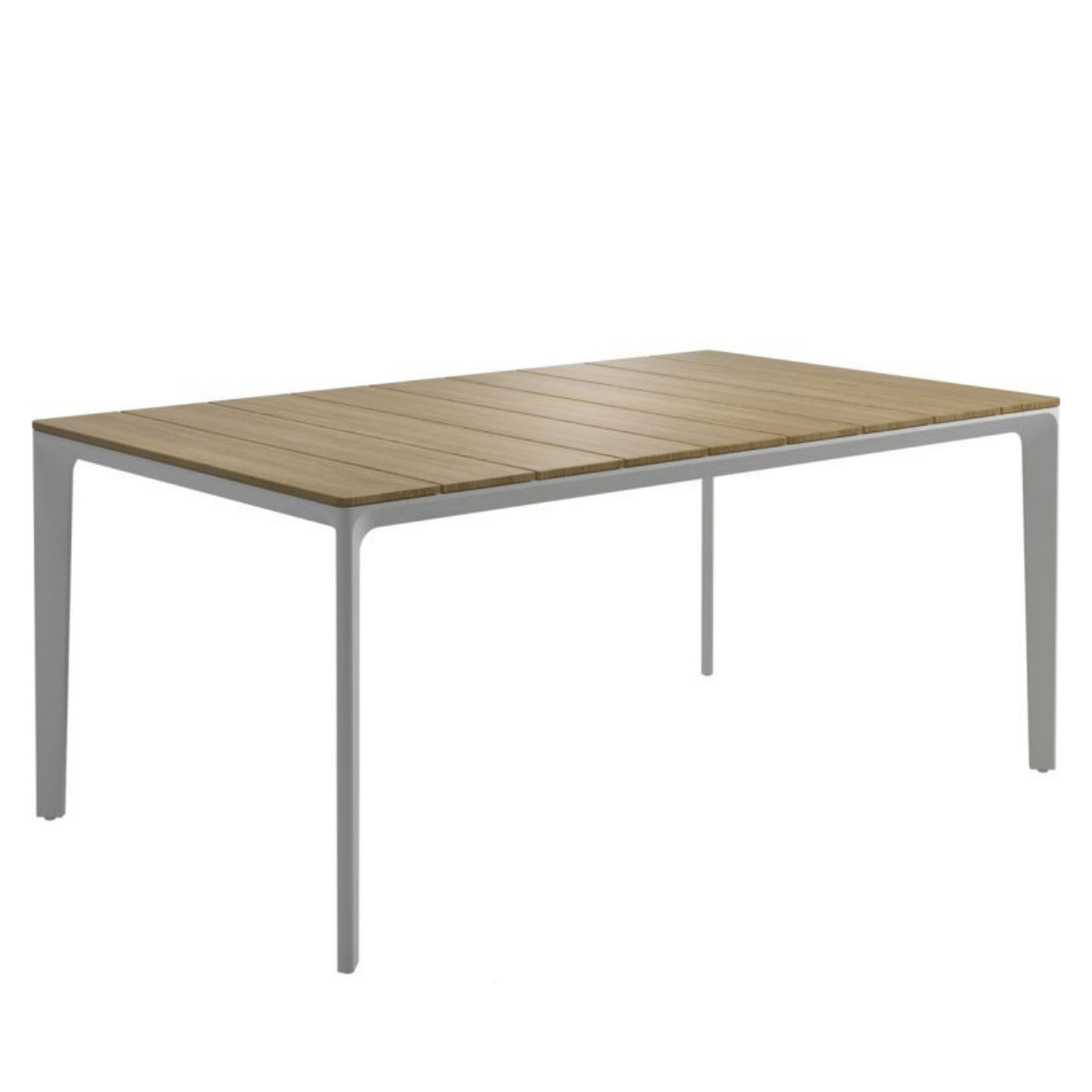Mesa Carver Teca 170 Blanco - Gloster