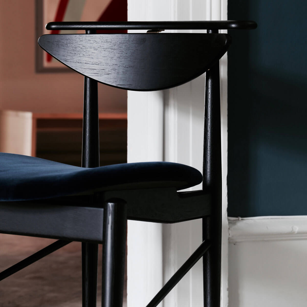 Silla Reading roble teñido negro - House of Finn Juhl