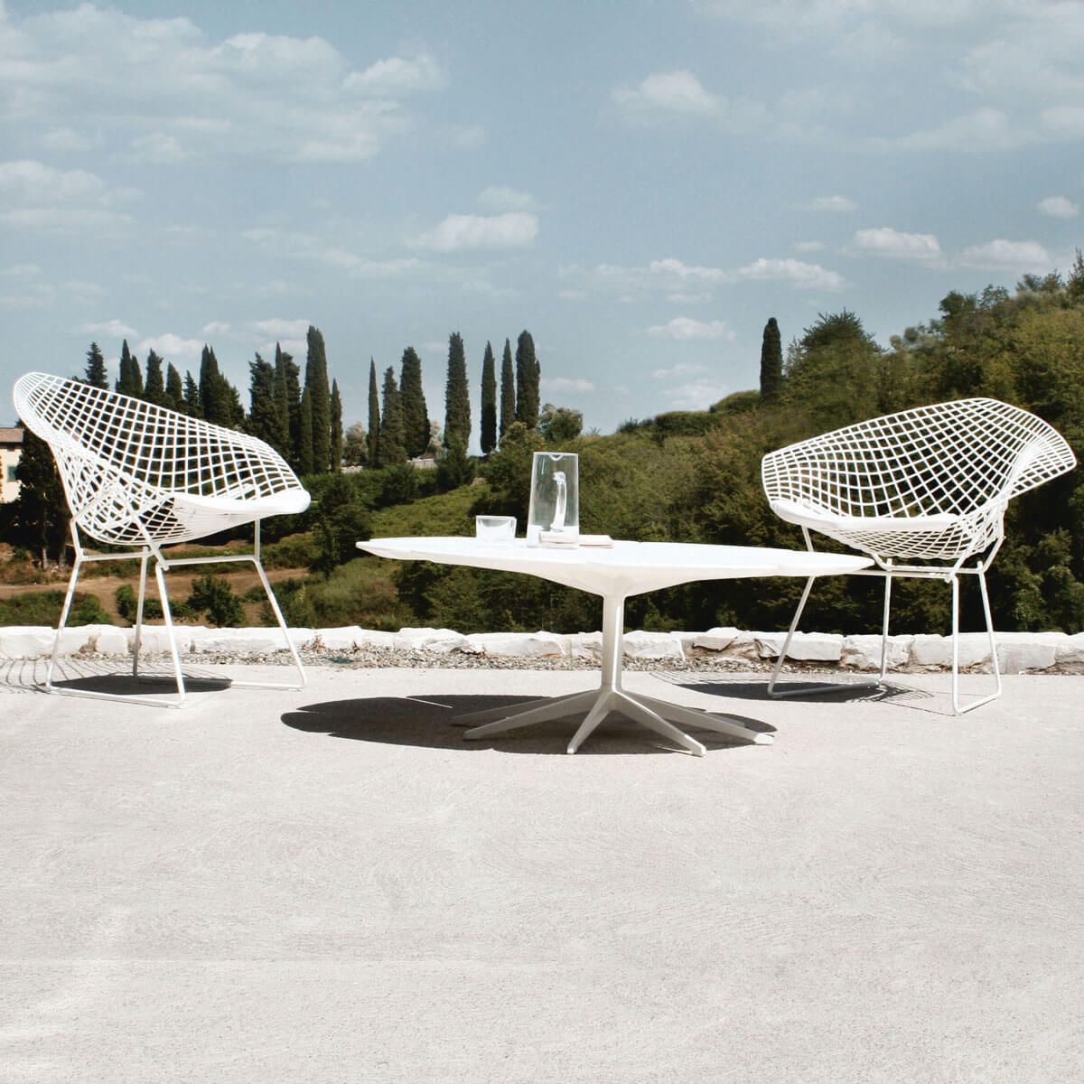 Sillón Bertoia Diamond blanco - Knoll