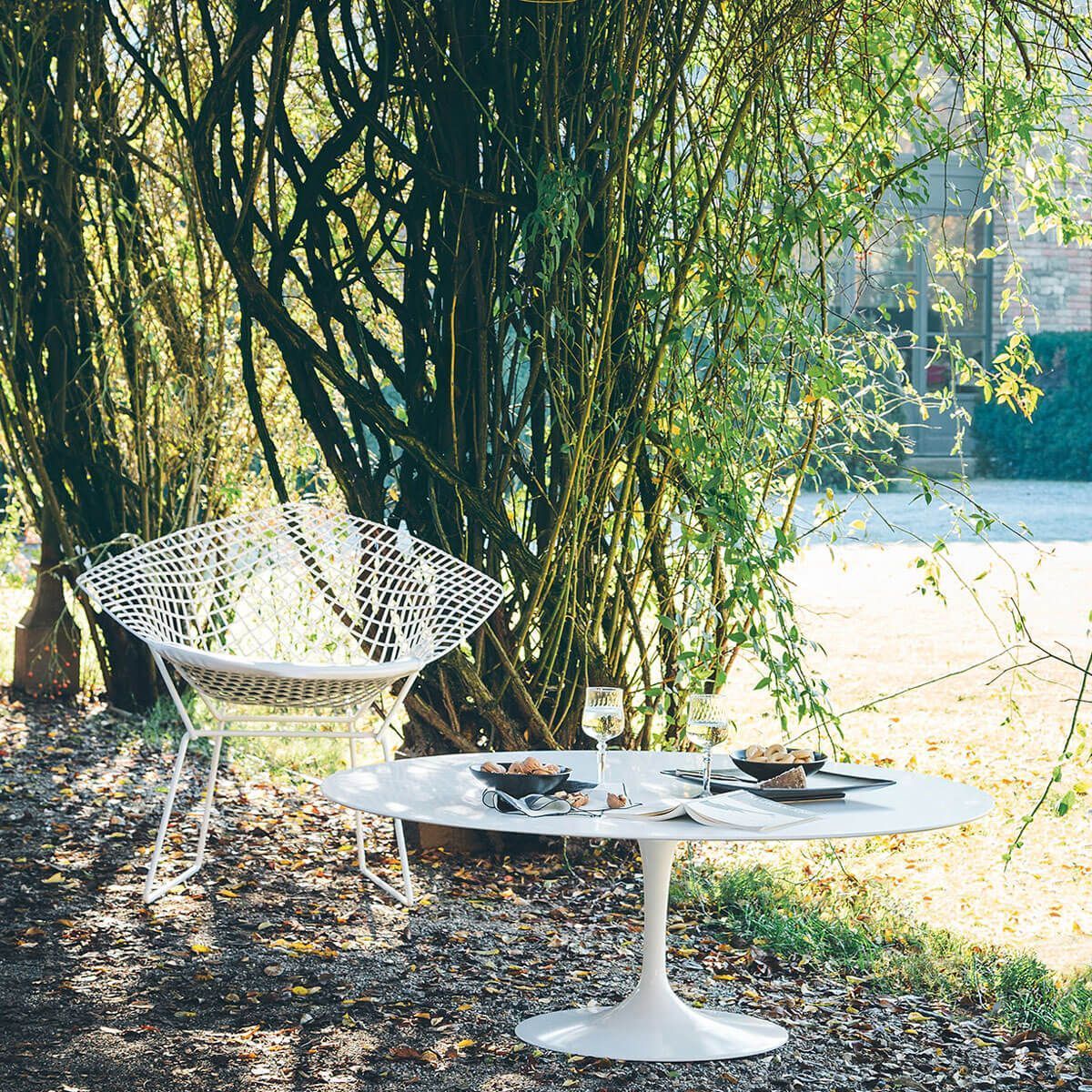 Sillón Bertoia Diamond blanco - Knoll