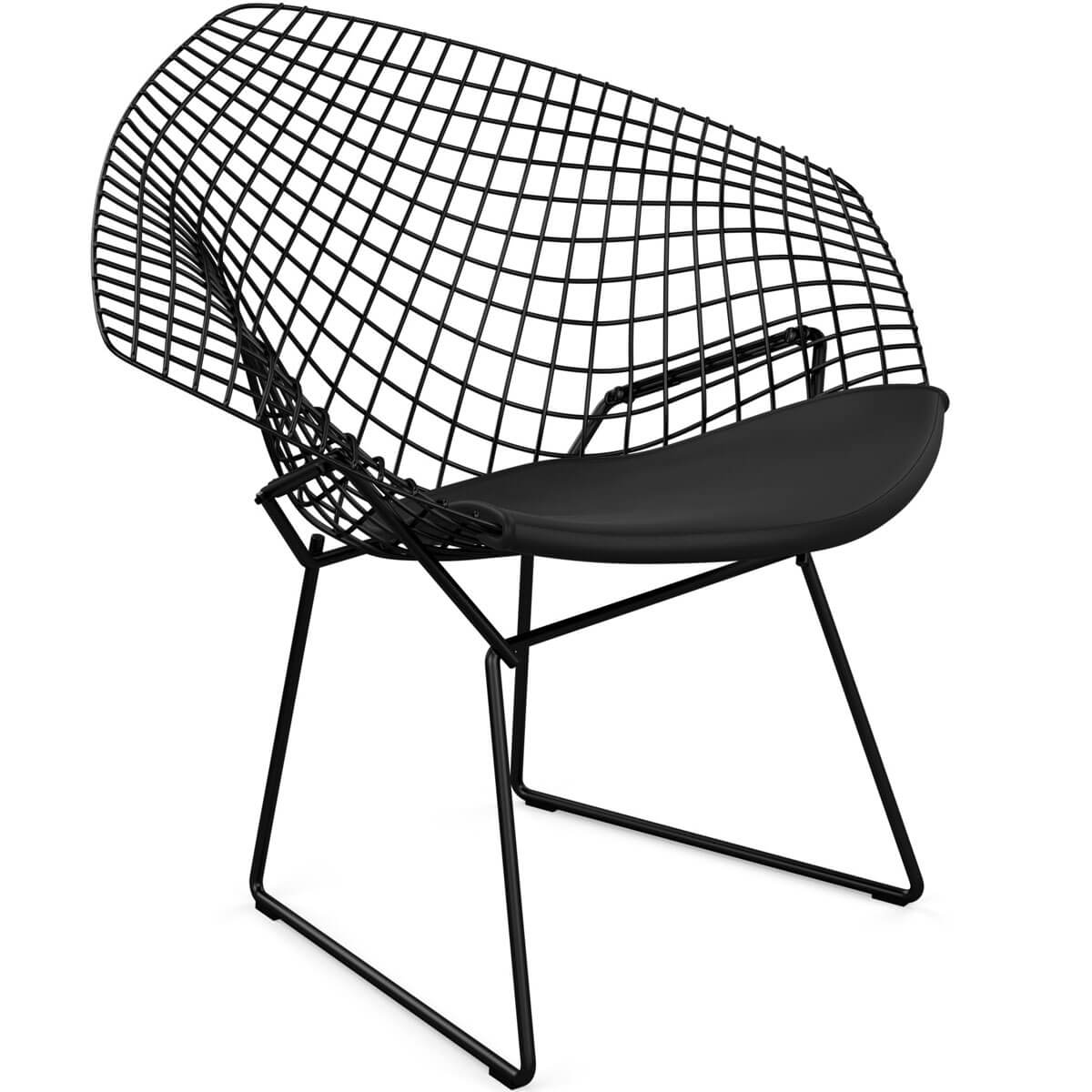 Sillón Bertoia Diamond exterior negro - Knoll Sillón Bertoia Diamond exterior Negro - Knoll (copia)