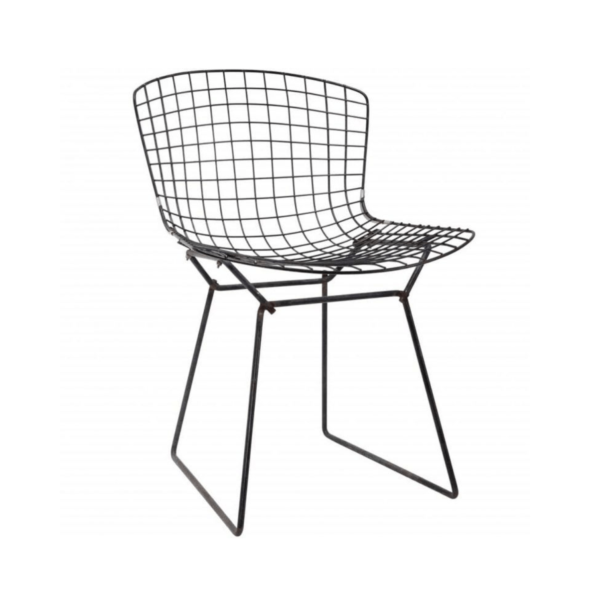 bertoia-negro-silla-knoll-red Silla Side Bertoia Negro - Knoll