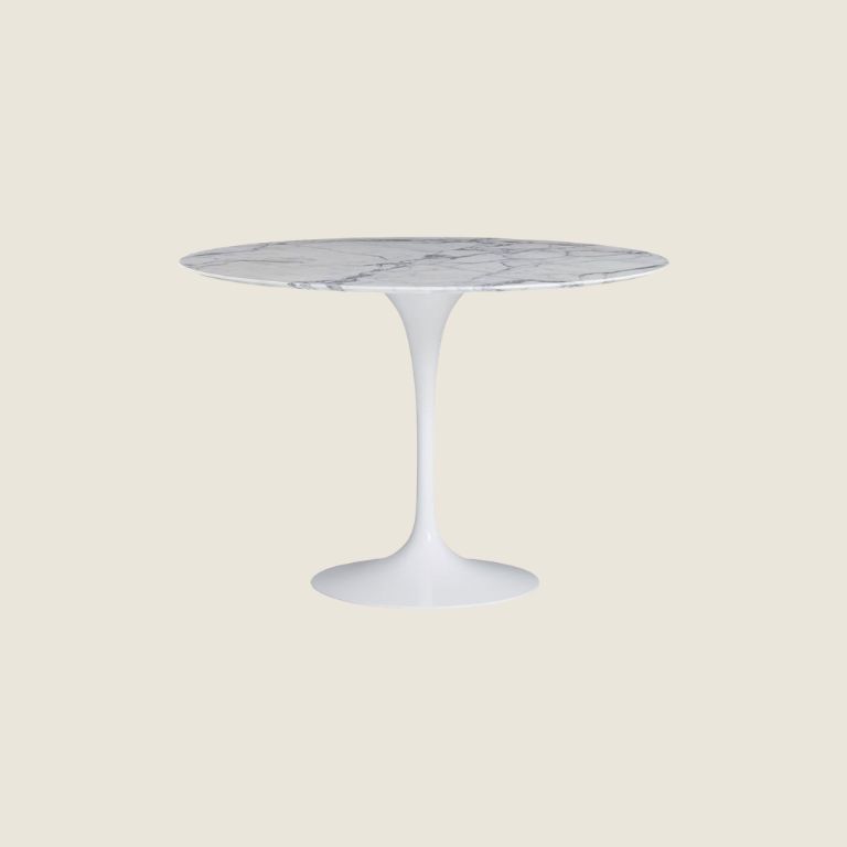 Mesa Tulip Saarinen Round 107 Arabescato - Knoll