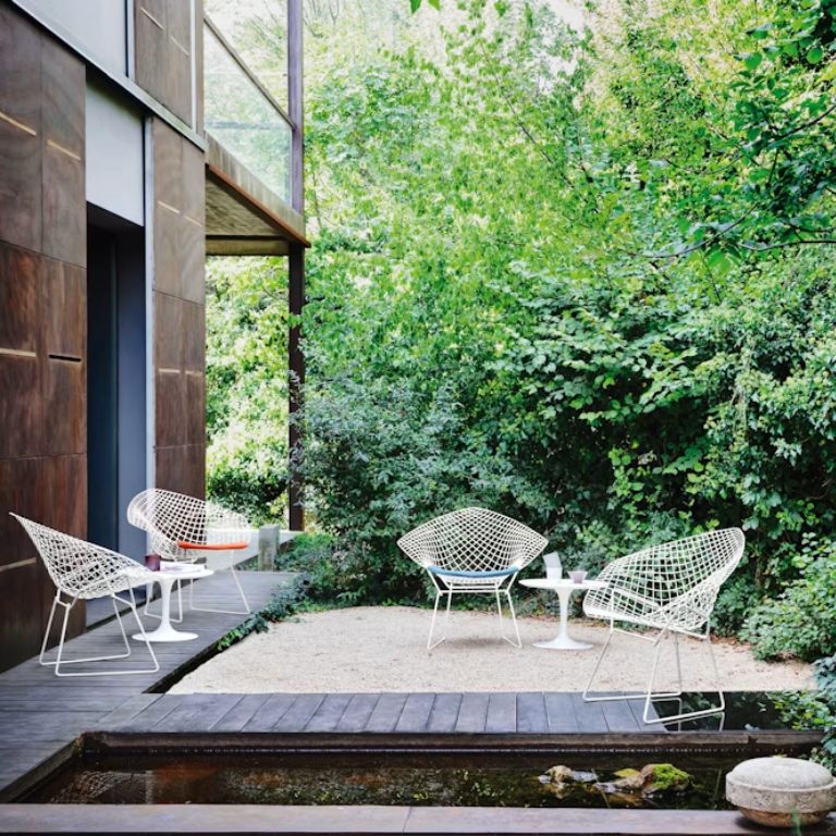sillon bertoia diamond negro knoll