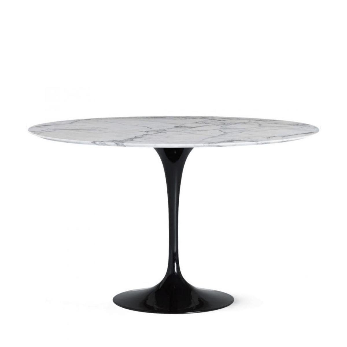 tulip-saarinen-120-arabescato-bnegra-knoll-red Mesa Tulip Saarinen Round 120 Arabescato Base negra - Knoll