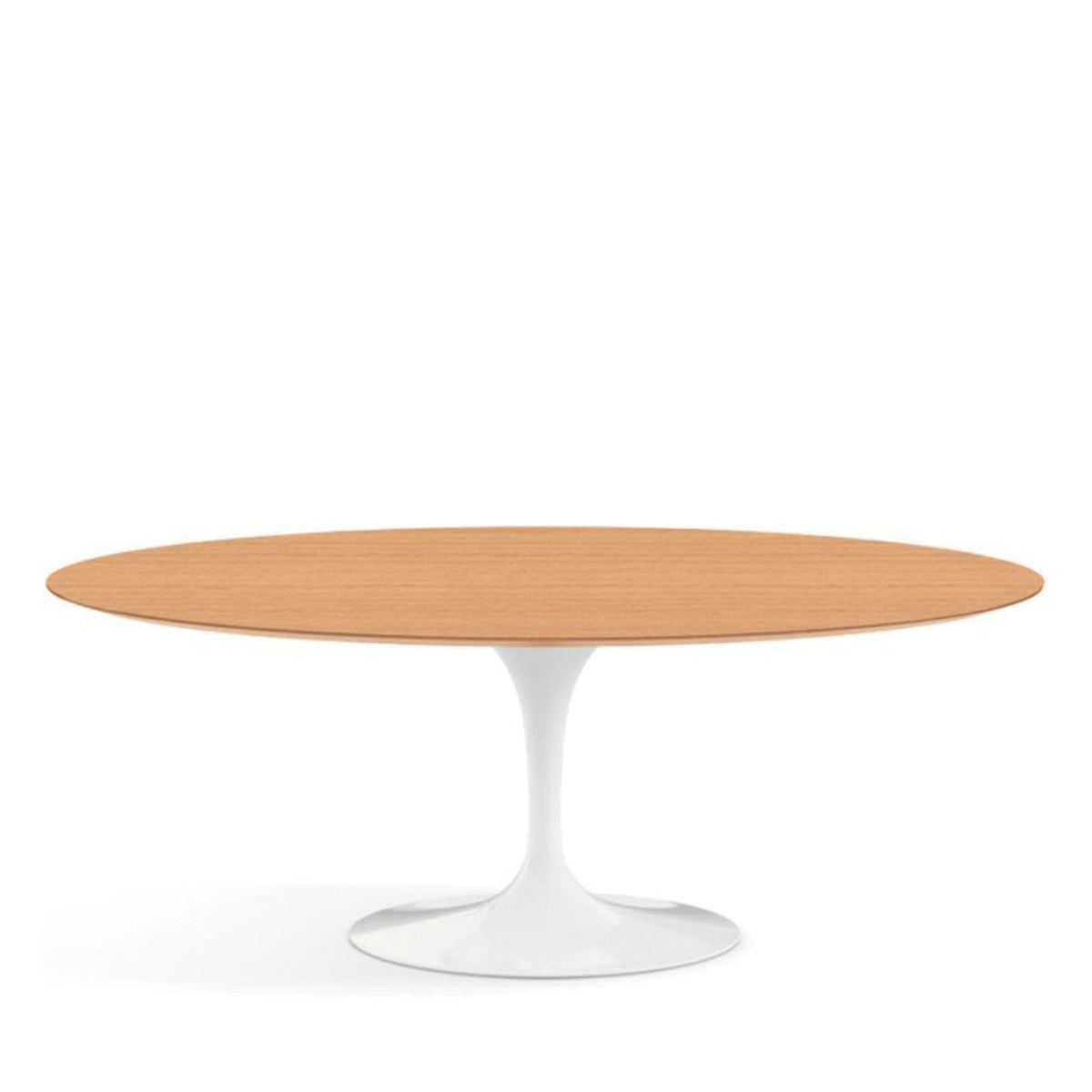 tulip-saarinen-198-oval-roble-knoll-red Mesa Tulip Saarinen oval 198 Roble - Knoll