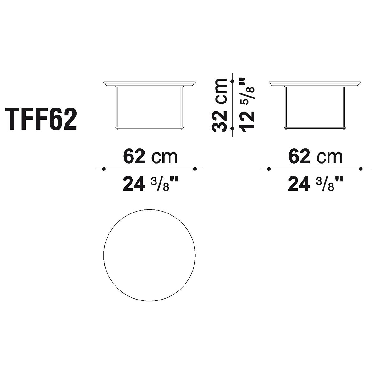 Mesita Fat-Fat 62 - B&B Italia