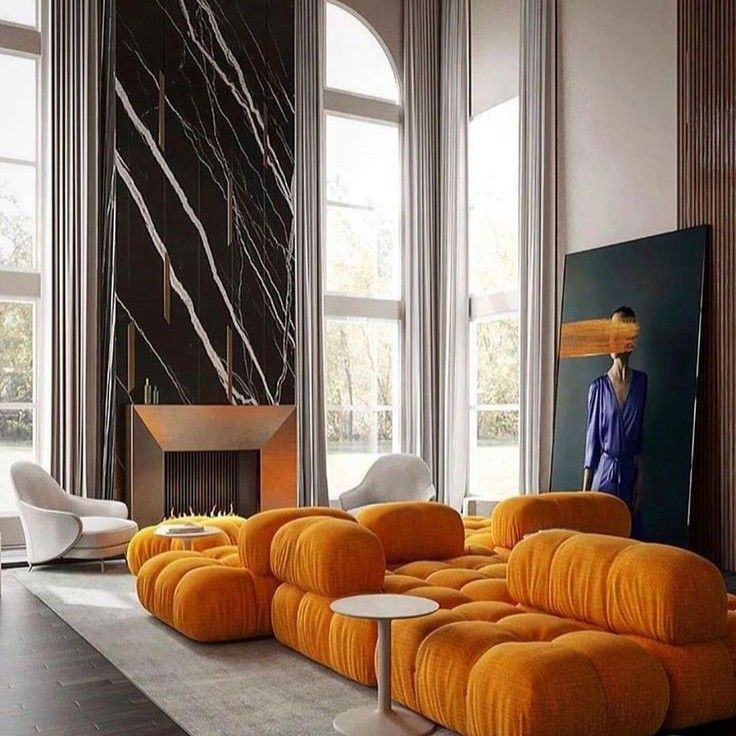 camaleonda-naranja-sofa-bbitalia Sofá Camaleonda Naranja - B&B Italia