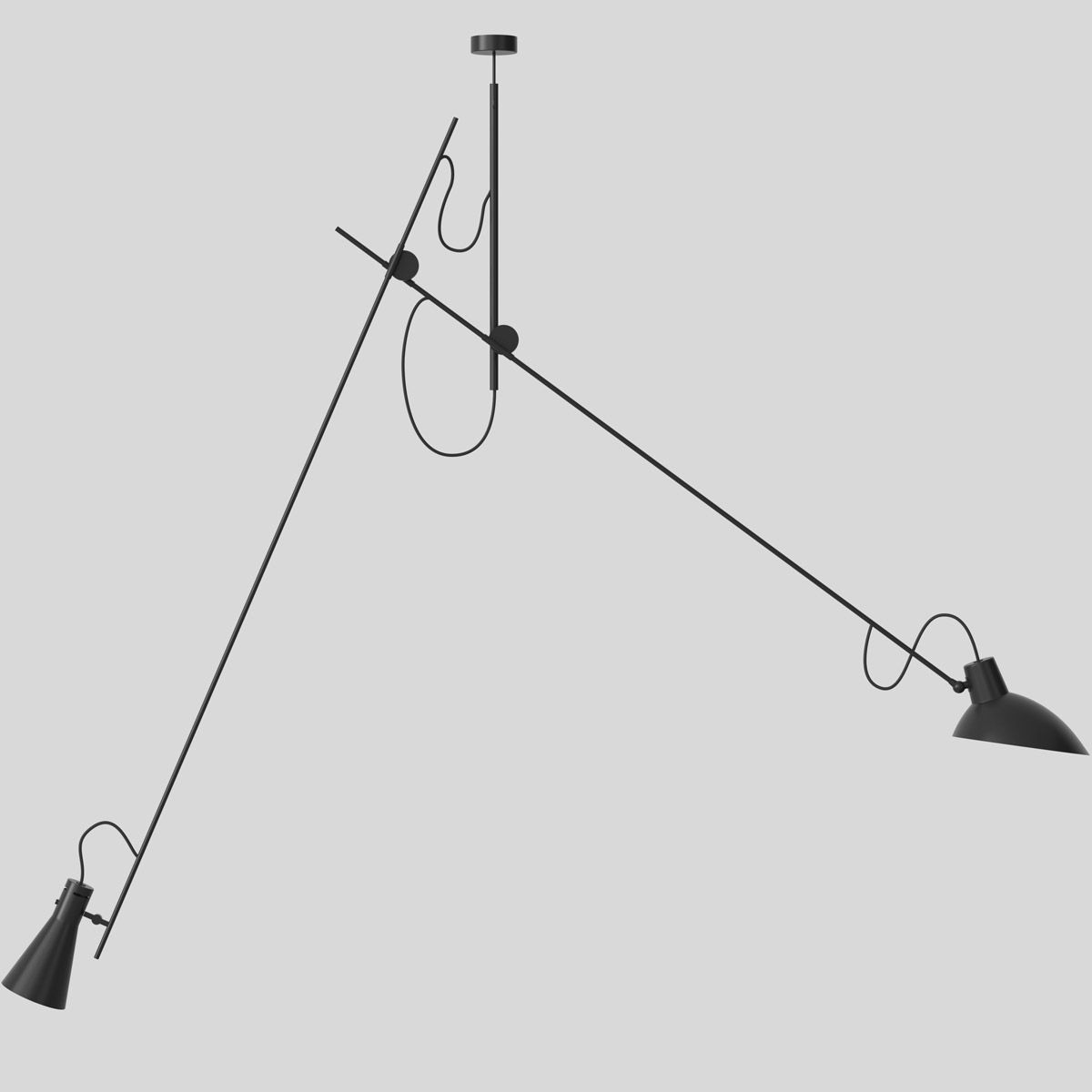Lámpara VV Cinquanta Suspension negro - Astep