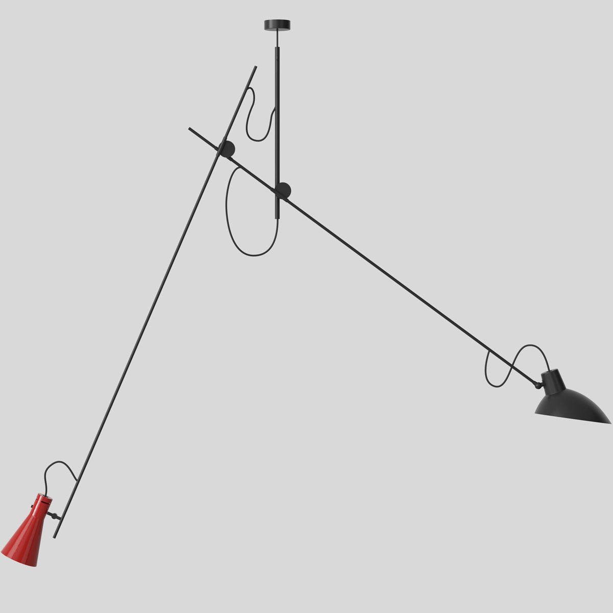 Lámpara VV Cinquanta Suspension rojo - Astep
