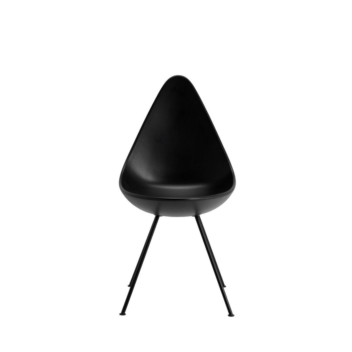 drop-sillanegra-fritzhansen-red Silla Drop Monocolor Negro - Fritz Hansen