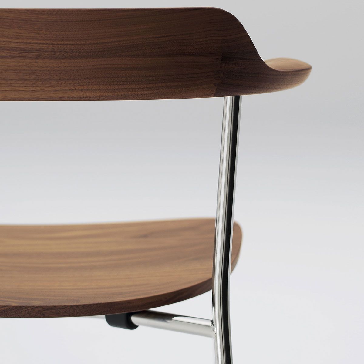 Silla apilable Hiroshima nogal - Maruni Silla apilable Hiroshima nogal - Maruni