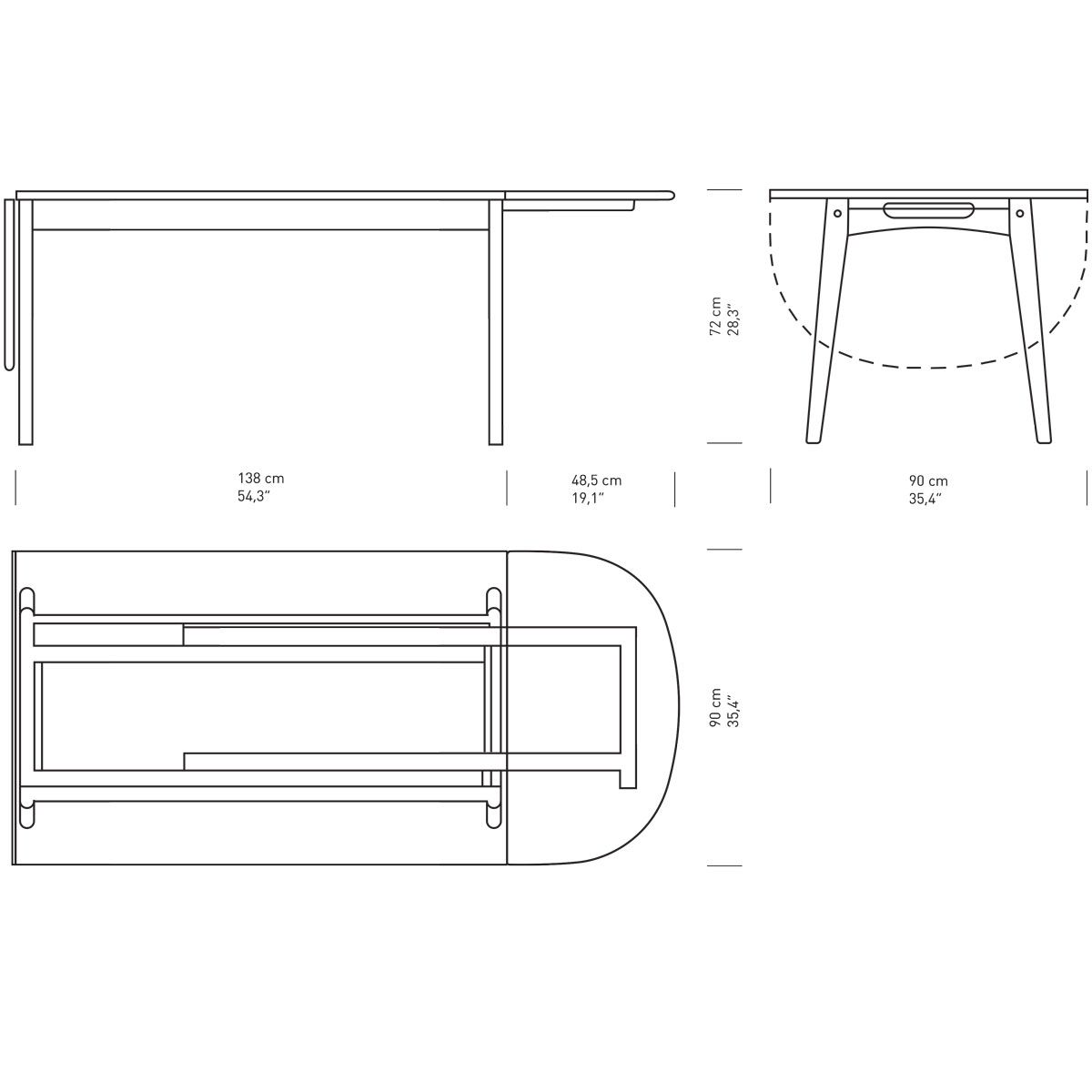 Mesa CH006 - Carl Hansen