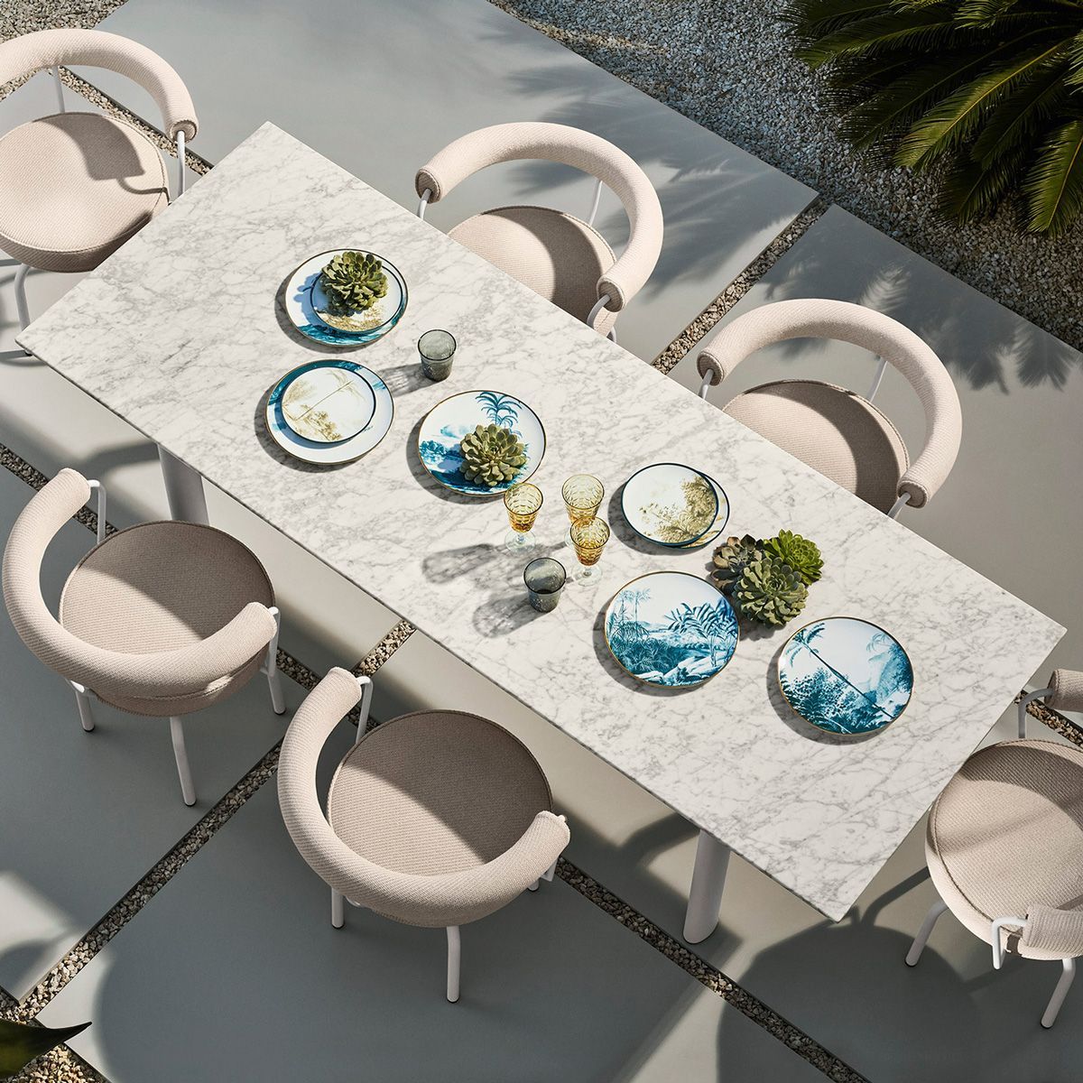 Mesa LC6 Outdoor - Cassina Mesa 6 Table tube d'avion Outdoor - Cassina