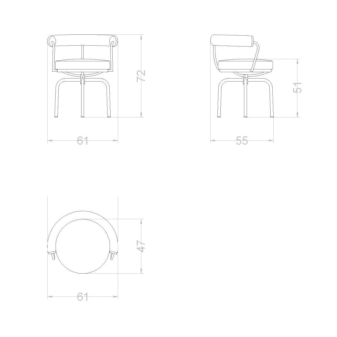 Sillón LC7 Outdoor - Cassina Sillón LC7 Outdoor - Cassina