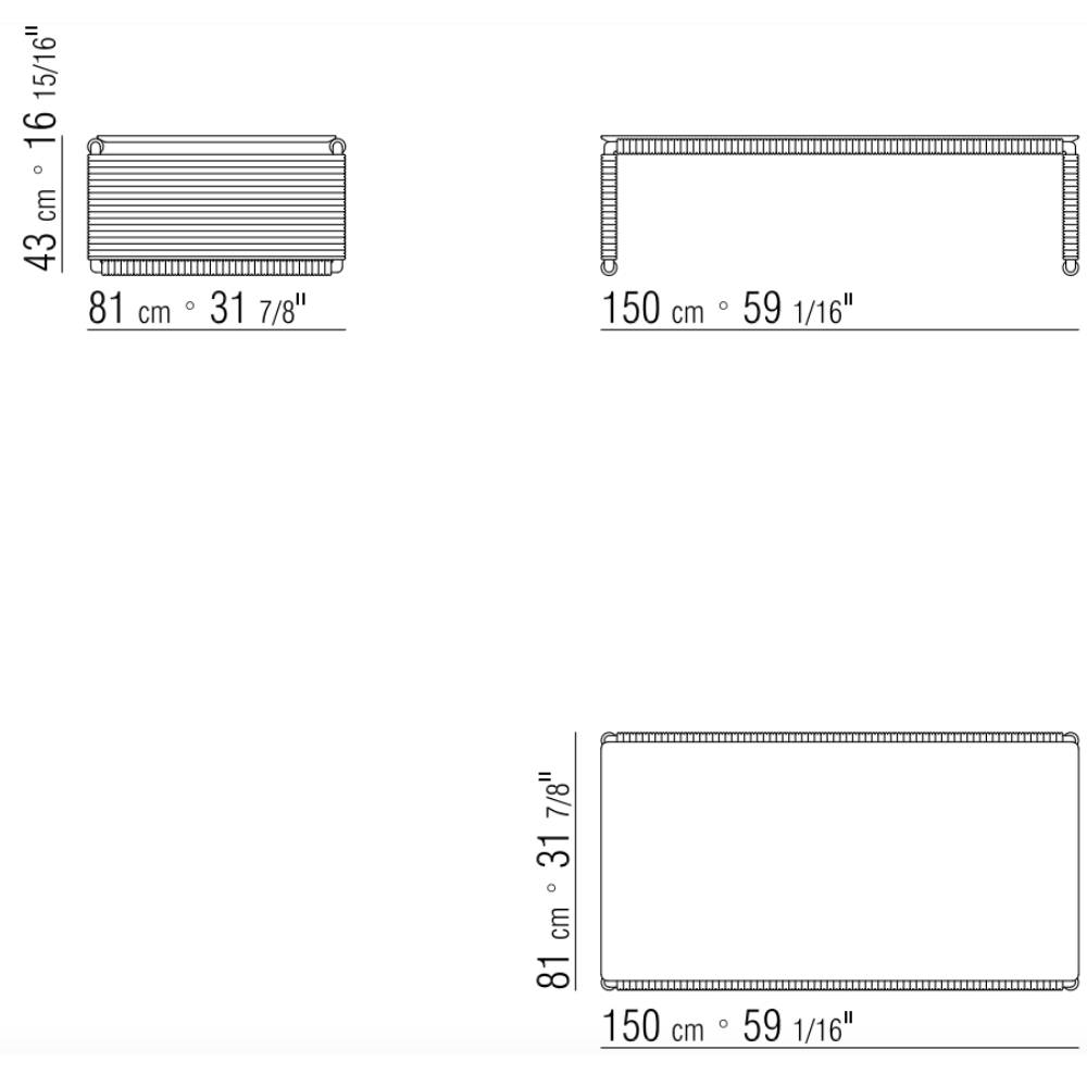 Mesa auxiliar Tindari Outdoor - Flexform Mesa auxiliar Tindari Outdoor - Flexform
