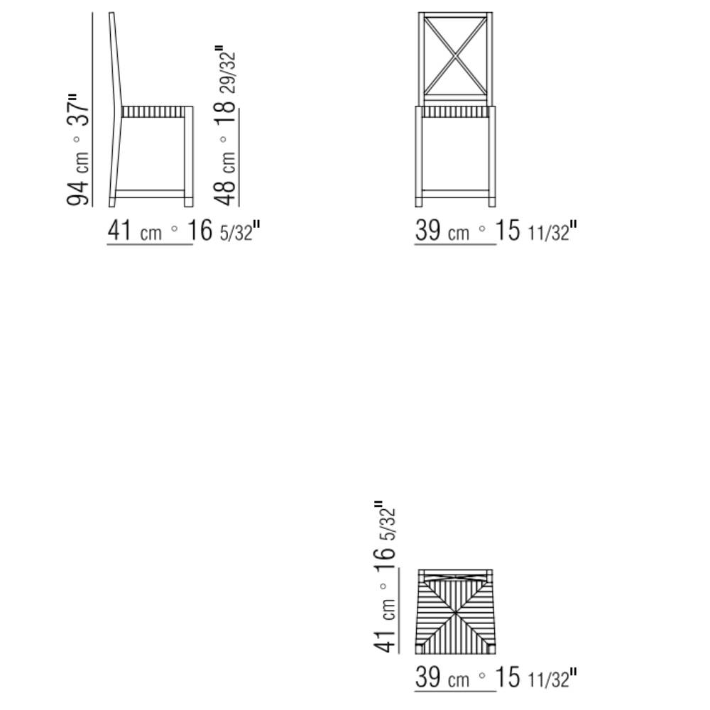 Silla Moka Outdoor Iroko - Flexform