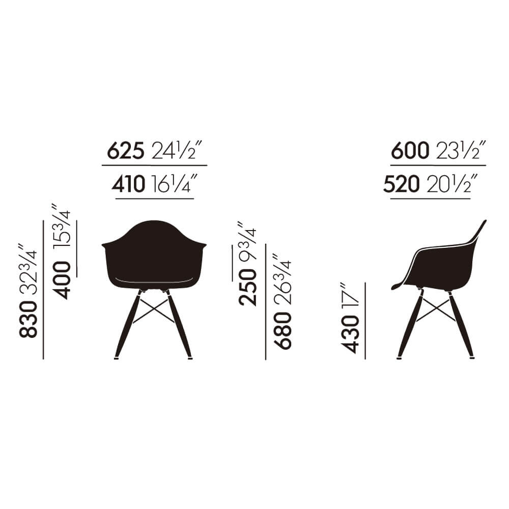 Sillón Eames Plastic Armchair Daw - Vitra