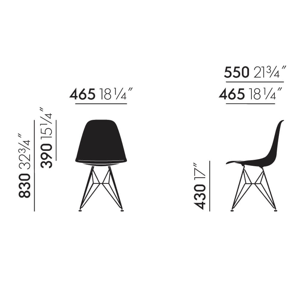 Silla Eames Plastic Side Chair DSR - Vitra