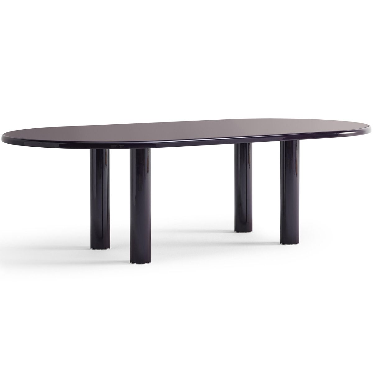 Mesa Smalto oval Dark Aubergine - Knoll Mesa Smalto oval Dark Aubergine - Knoll