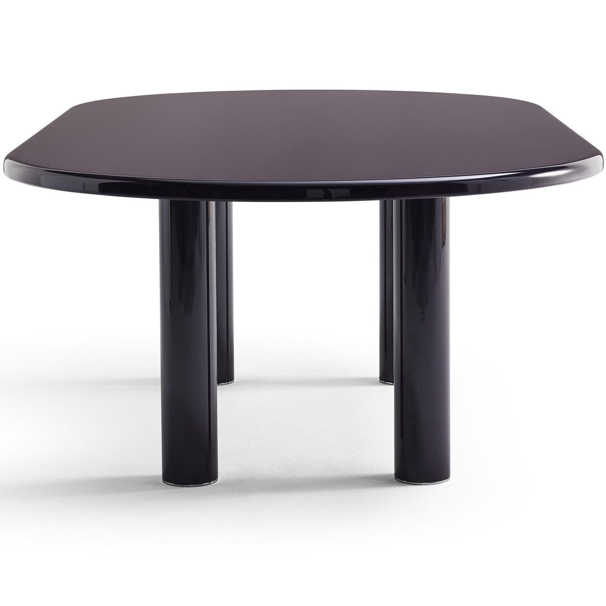 Mesa Smalto oval Dark Aubergine - Knoll Mesa Smalto oval Dark Aubergine - Knoll