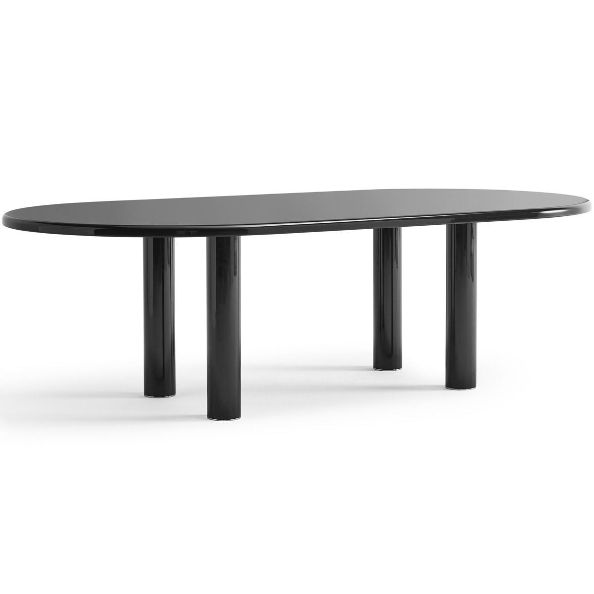 Mesa Smalto oval Black - Knoll Mesa Smalto oval Black - Knoll