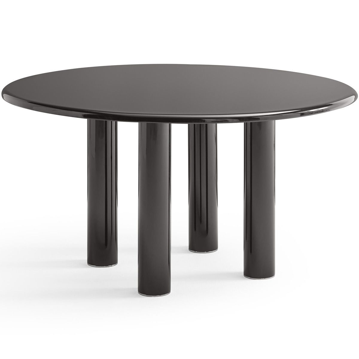 Mesa Smalto redonda Negro - Knoll