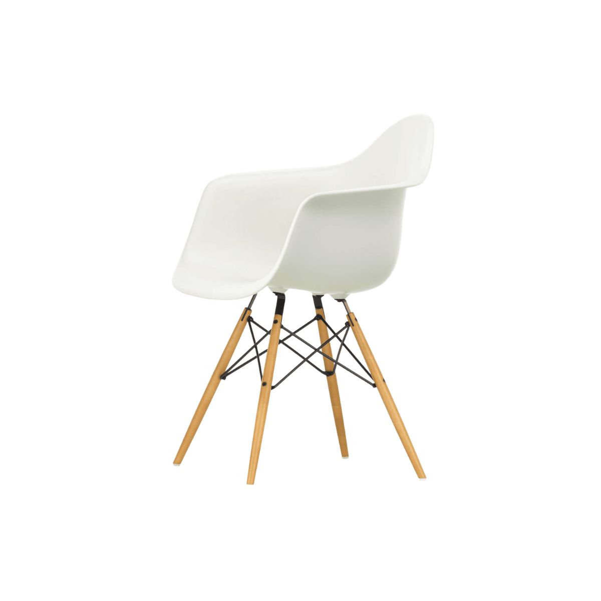 Sillón Eames Plastic Armchair DAW Arce dorado/Blanco - Vitra
