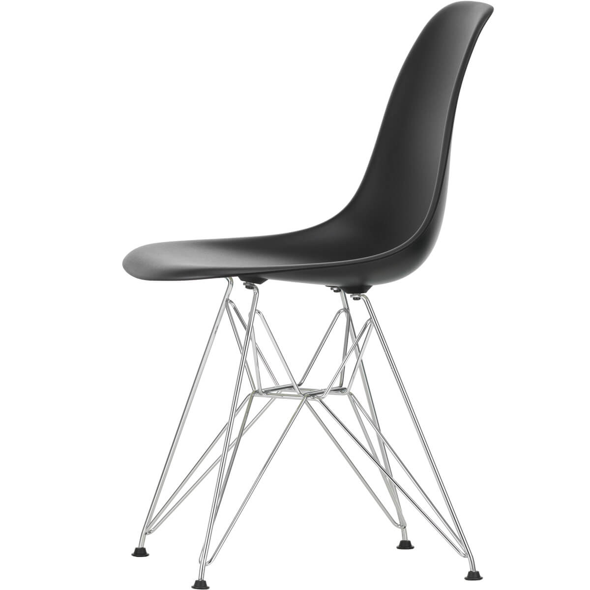 Silla Eames Plastic Side Chair DSR Negro oscuro - Vitra