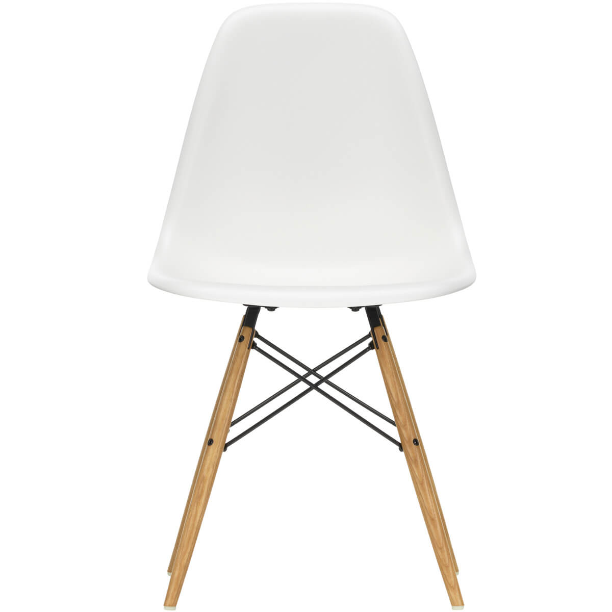 Silla Eames Plastic DSW Fresno miel/Blanco - Vitra