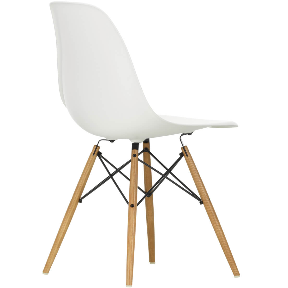 Silla Eames Plastic Side Chair DSW fresno color miel blanco - Vitra