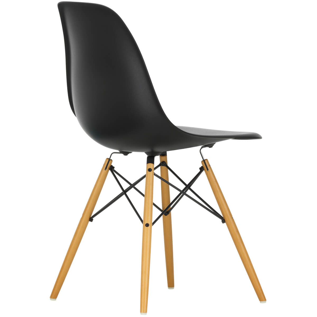 Silla Eames Plastic Side Chair DSW arce dorado negro oscuro - Vitra Silla Eames Plastic Side Chair DSW arce dorado negro oscuro - Vitra