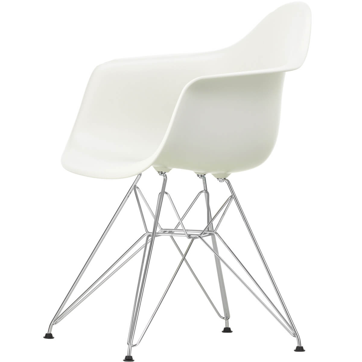 Silla Eames Plastic Chair DAR carcasa blanca - Vitra Silla Eames Plastic Chair DAR Blanco - Vitra