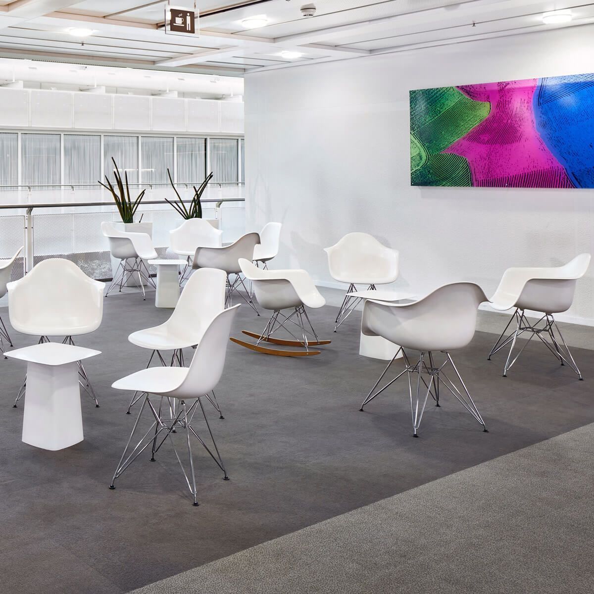 Silla Eames Plastic Chair DAR carcasa blanca - Vitra Silla Eames Plastic Chair DAR carcasa blanca - Vitra
