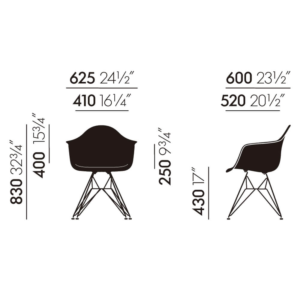 Silla Eames Plastic Chair DAR - Vitra