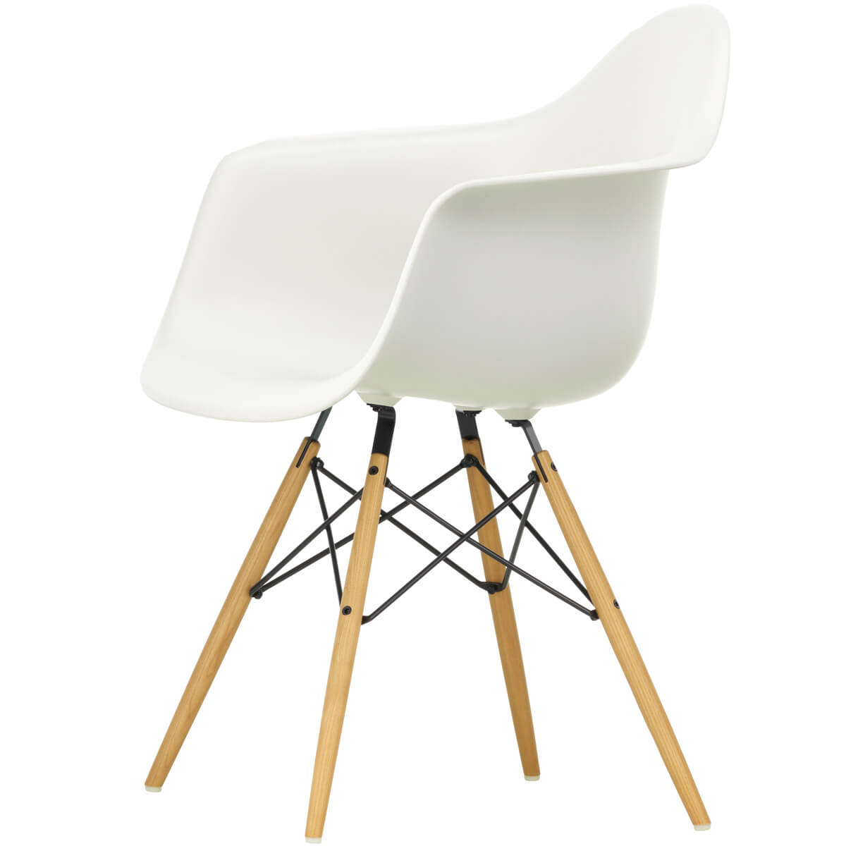 Sillón Eames Plastic Armchair DAW Fresno miel