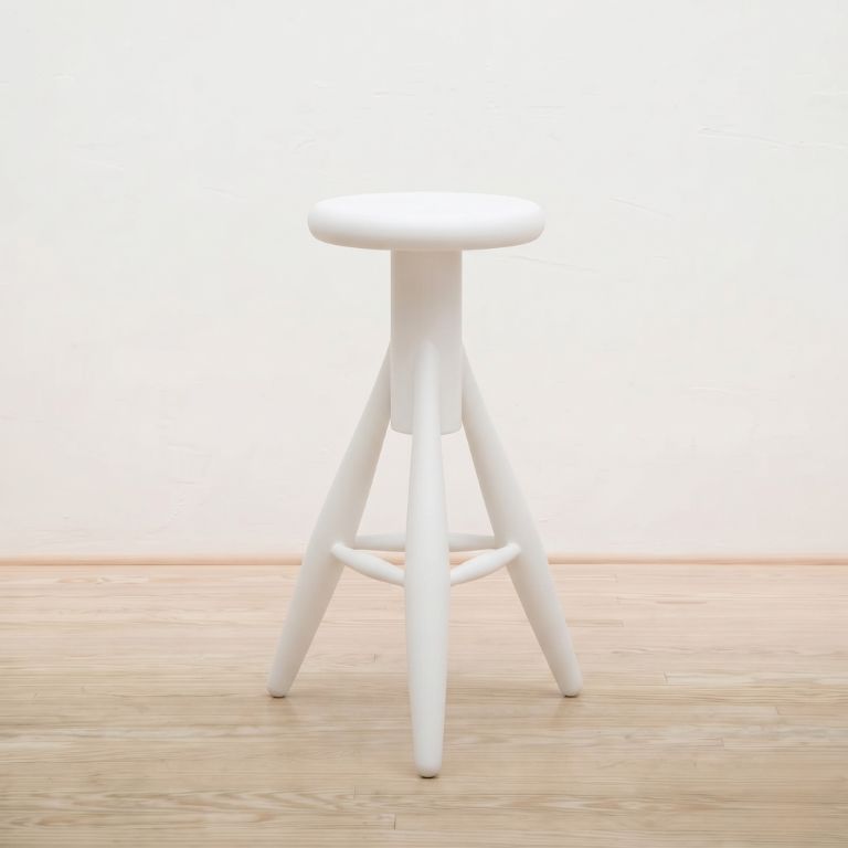 Taburete Rocket Lacado blanco - Artek