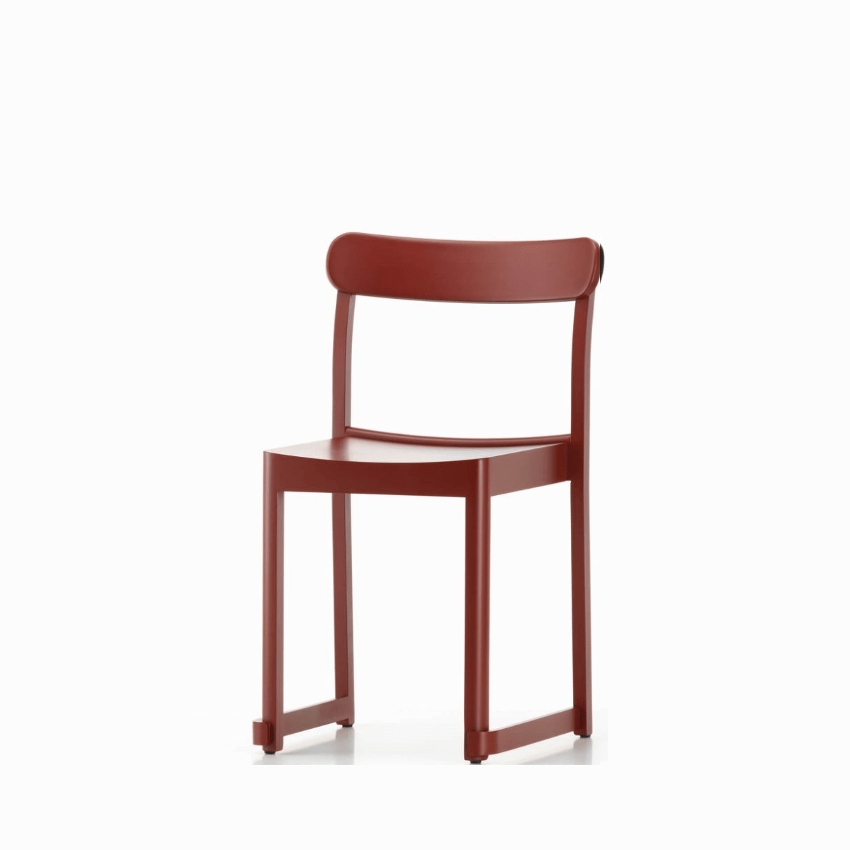 atelier-silla-rojo-artek-red Silla Atelier Lacado rojo oscuro - Artek